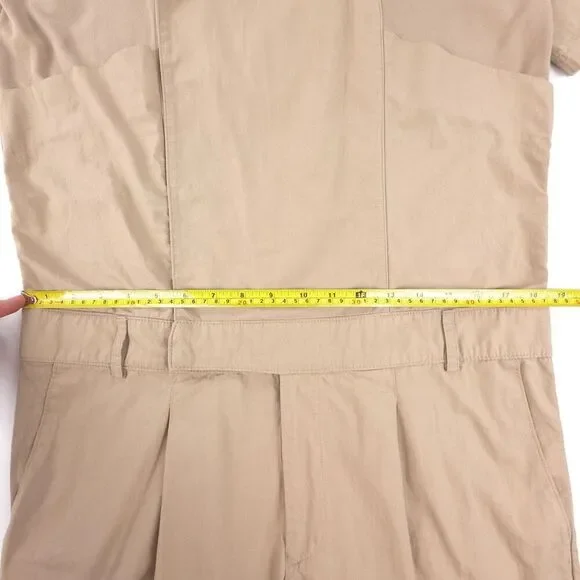 ZARA MAN 90s Cropped Utility Jumpsuit Lagenlook Grunge Minimal Streetwear Y2k